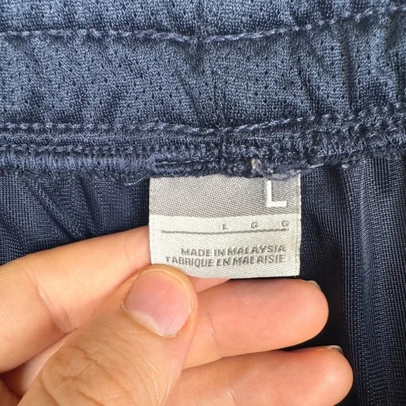 VTG Nike Track Pants Mens L Blue Pull On Lounge Athletic Y2K Basketball Gym - Picture 5 of 15